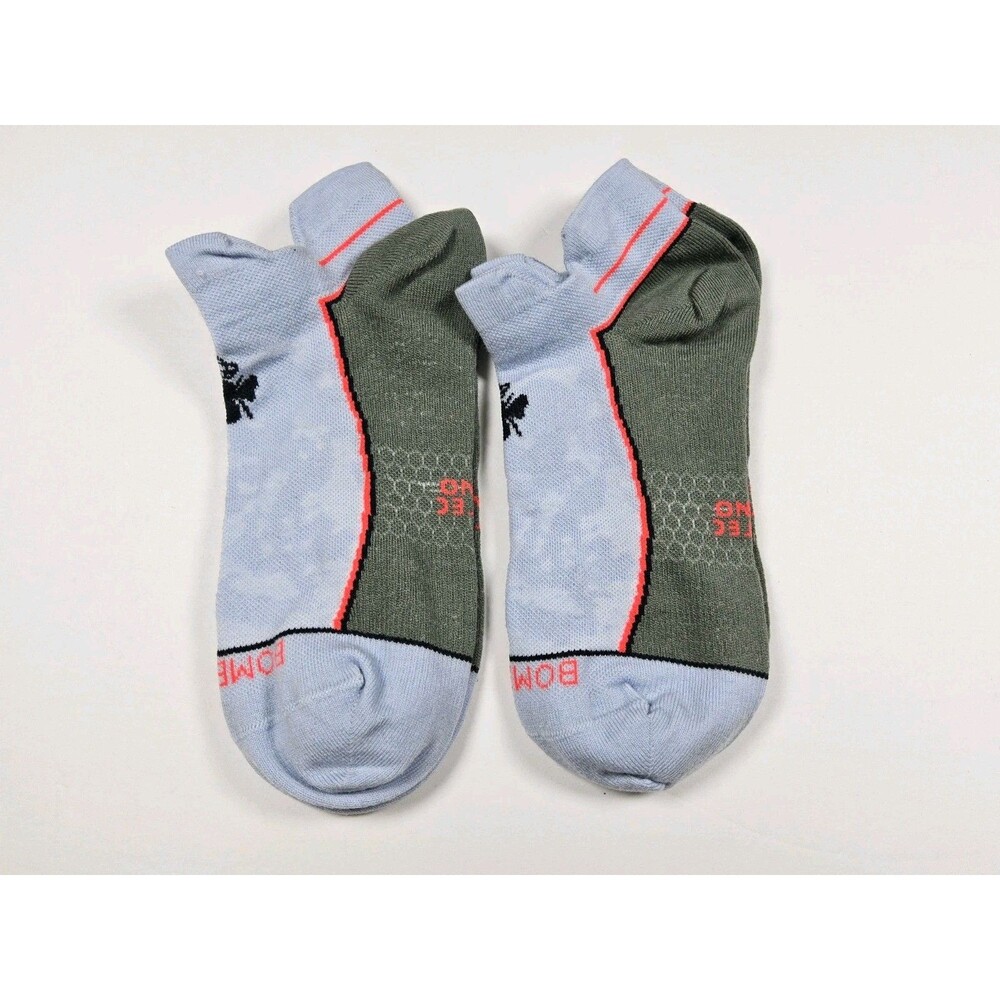 Bombas Hex-Tec Merino Wool Lot Of 2 Pairs Ankle Socks Size M